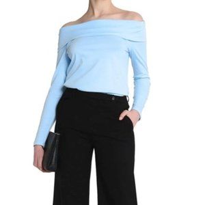 NWOT Light blue off the shoulder top
